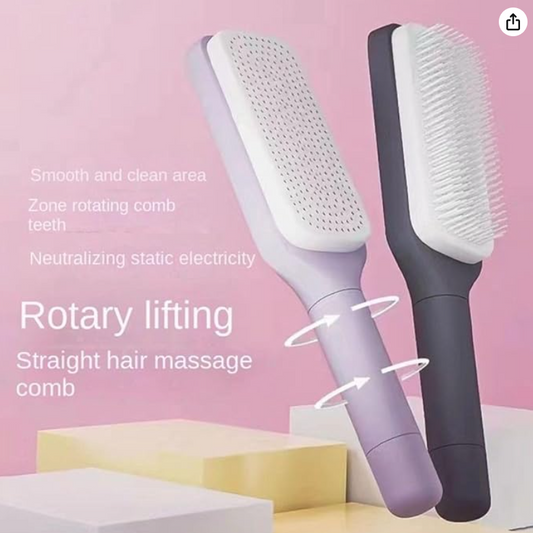 Self cleaning hair brush™